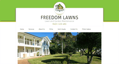 Desktop Screenshot of freedomlawns.com.au